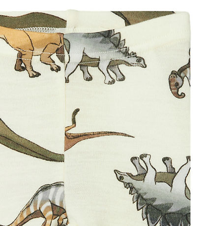 Name It Leggings - Wool - NbmWillitus - Snow White w. Dinosaurs Name It Leggings - Wool - NbmWillitus - Snow White w. Dinosaurs