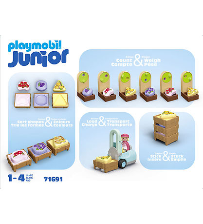 Playmobil Junior - Organic Market Stall and... - 71691 - 17 Part Playmobil Junior - Organic Market Stall and... - 71691 - 17 Part