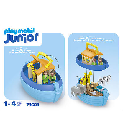 Junior Playmobil - My À emporter Noah's Ark - 71681 - 15 Parties