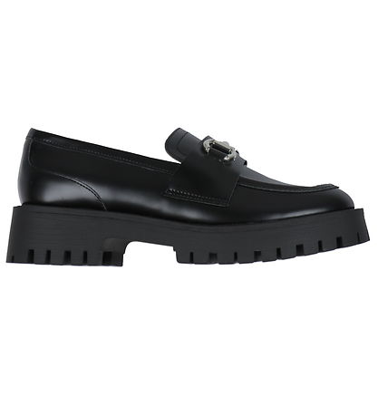 Steve Madden Shoe - Lando-CN Loafer - Black Leather