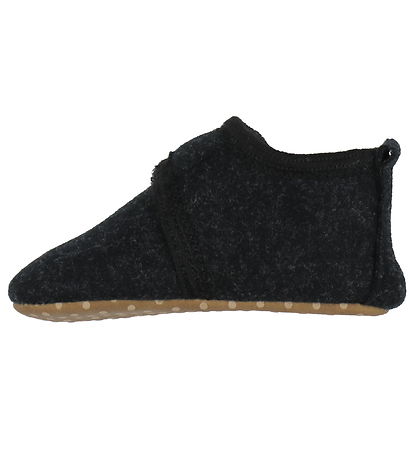 Mikk-Line Slippers - Prewalker Felt - Dark Grey Melange