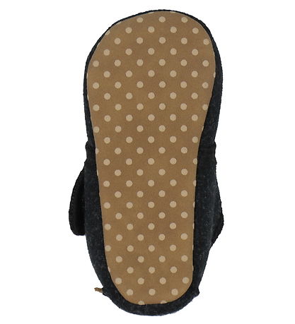 Mikk-Line Slippers - Prewalker Felt - Dark Grey Melange