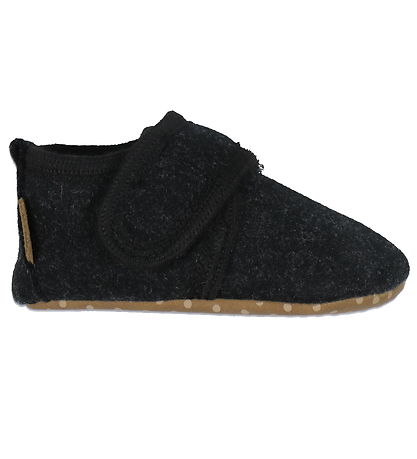 Mikk-Line Slippers - Prewalker Felt - Dark Grey Melange