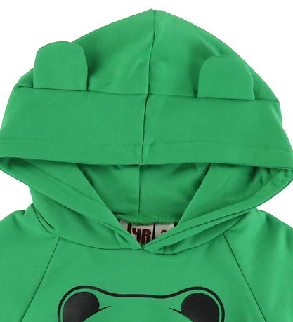 Sweat à Capuche DYR-Cph - Animal ci-dessous - Green Contour Ours