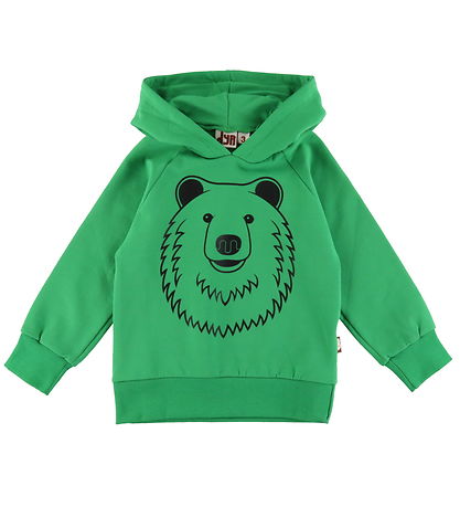 Sweat à Capuche DYR-Cph - Animal ci-dessous - Green Contour Ours