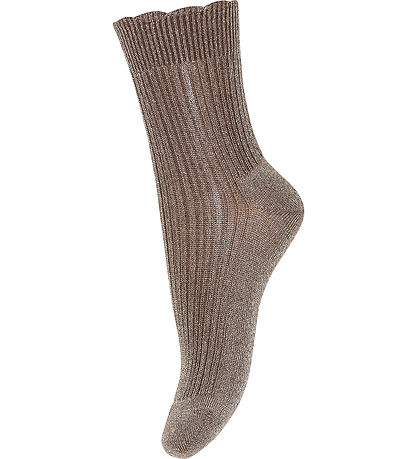 MP Socks - Bamboo - Celosia Glitter - Brown Sienna