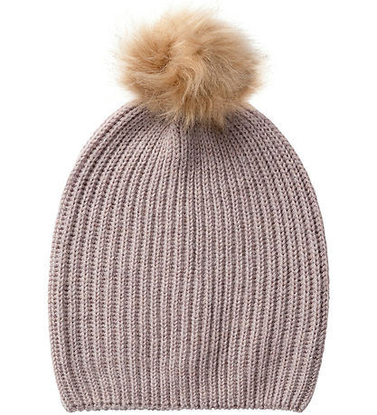 Name It Beanie - Wool - Knitted - NkfWhoma - Purple Dove Name It Beanie - Wool - Knitted - NkfWhoma - Purple Dove