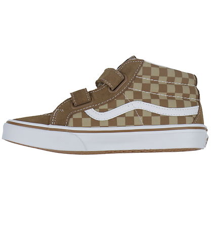 Vans Shoe - SK8-Mid Reissue V Neutral - Checkerboard Brown/White