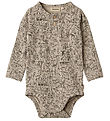 Wheat Bodysuit L/s - Benny - Treasure Hunt Wheat Bodysuit L/s - Benny - Treasure Hunt