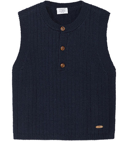 Hust and Claire Waistcoat - Knitted - Wool - Edi - More Navy Hust and Claire Waistcoat - Knitted - Wool - Edi - More Navy