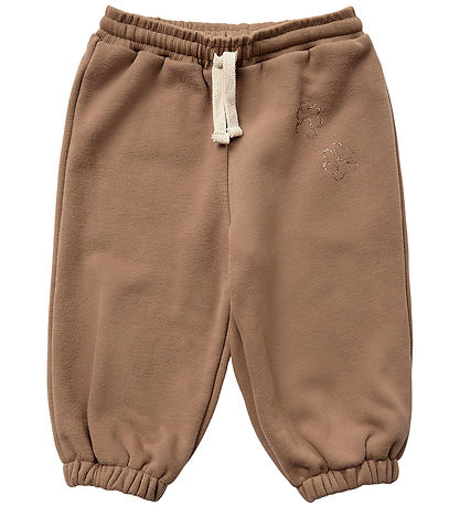 Sofie Schnoor Sweatpants - Cashew Brown w. Print