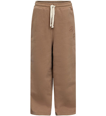 Sofie Schnoor Joggingbuxur - Cashew Brown M. Prentað