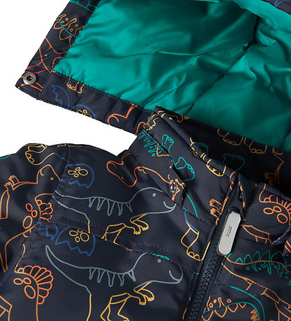 Name It Vadderad jacka - NmmMax - Dark Sapphire/Dino Line