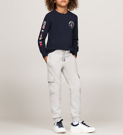 Tommy Hilfiger Jogginghosen - Monotypie - Light Grey Heather