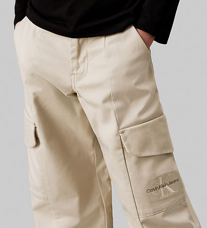 Calvin Klein Trousers - Clean Utility Cargo - Pelican