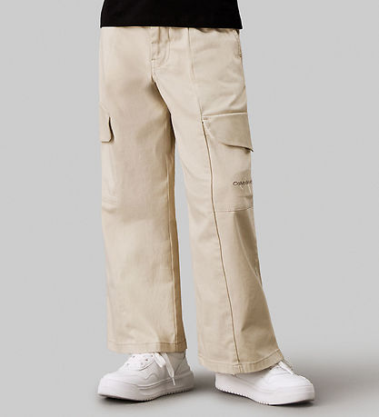 Calvin Klein Trousers - Clean Utility Cargo - Pelican