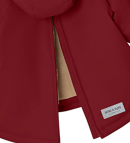 Mini A Ture Winter Coat - Babywen Fleece - Red Marlot