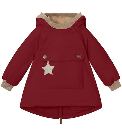 Mini A Ture Winter Coat - Babywen Fleece - Red Marlot