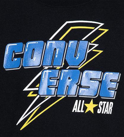 Converse T-Shirt - Bliksemschicht - Zwart
