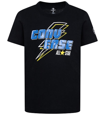 Converse T-Shirt - Bliksemschicht - Zwart