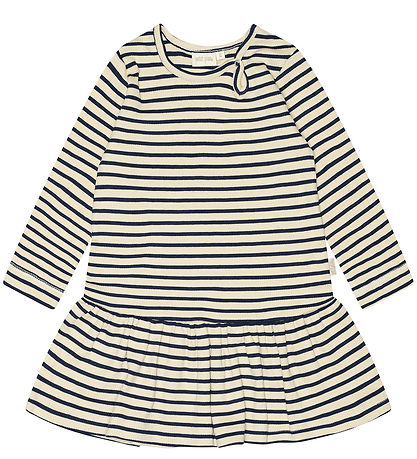 Petit Piao Dress - Rib - Modal - Indigo Plum/Dark Offwhite