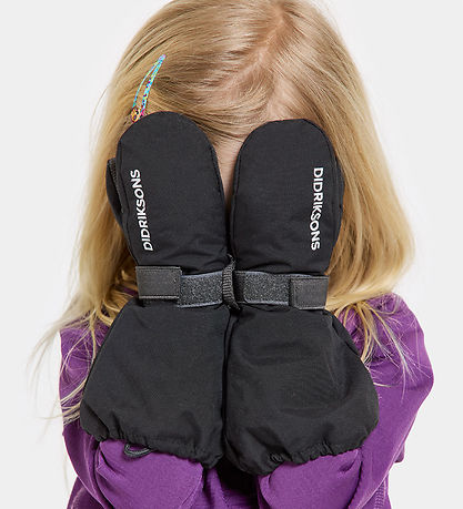Didriksons Mittens w. Fleece - Biggles - Black