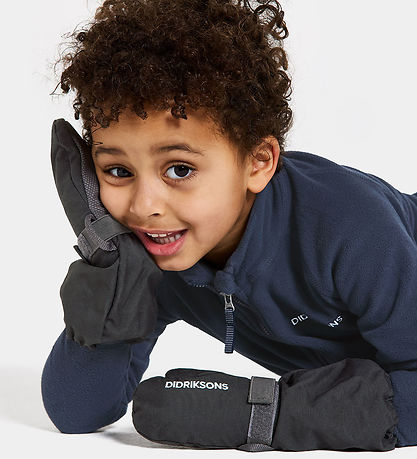 Didriksons Mittens w. Fleece - Biggles - Black
