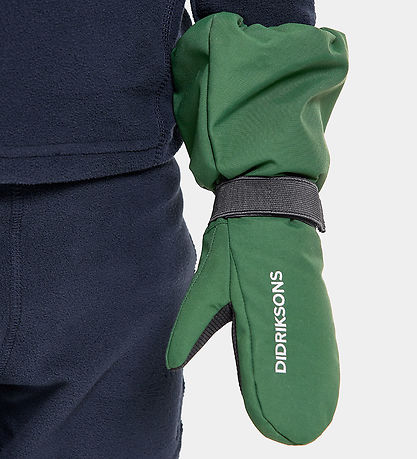 Didriksons Mittens w. Fleece - Biggles - Pine Green