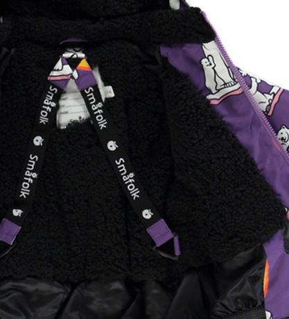 Manteau d'Hiver Småfolk - Purple Heart av. Ours polaires