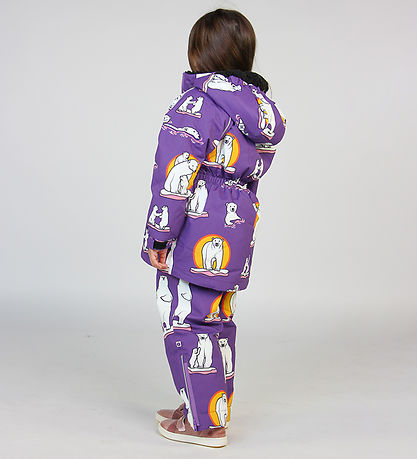 Manteau d'Hiver Småfolk - Purple Heart av. Ours polaires