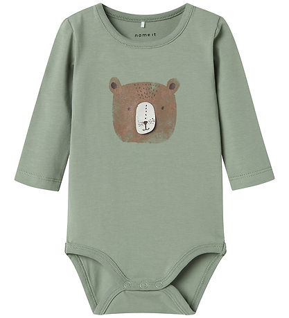 Name It Bodysuit L/æ - NbmOlan - Lily Pad Name It Bodysuit L/æ - NbmOlan - Lily Pad