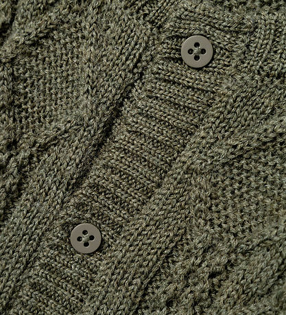 Name It Cardigan - Ull - Prjónað - NmmWrilla - Mulled Basil Name It Cardigan - Ull - Prjónað - NmmWrilla - Mulled Basil