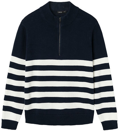 LMTD Blússa - Prjónað - NlmNurjo - Dark Sapphire M. Rendur LMTD Blússa - Prjónað - NlmNurjo - Dark Sapphire M. Rendur