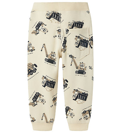 Name It Sweatpants - NmmVimo - Summer Sand/Machines Name It Sweatpants - NmmVimo - Summer Sand/Machines