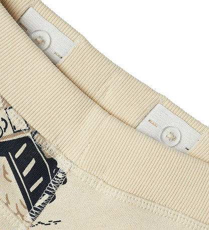 Name It Sweatpants - NmmVimo - Summer Sand/Machines Name It Sweatpants - NmmVimo - Summer Sand/Machines