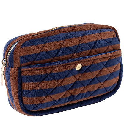Fan Palm Toiletry Bag - Medium+ - Blues & Stripes Fan Palm Toiletry Bag - Medium+ - Blues & Stripes
