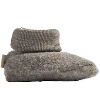 Wheat Booties - Wool fleece - Lei - Brown Melange Wheat Booties - Wool fleece - Lei - Brown Melange