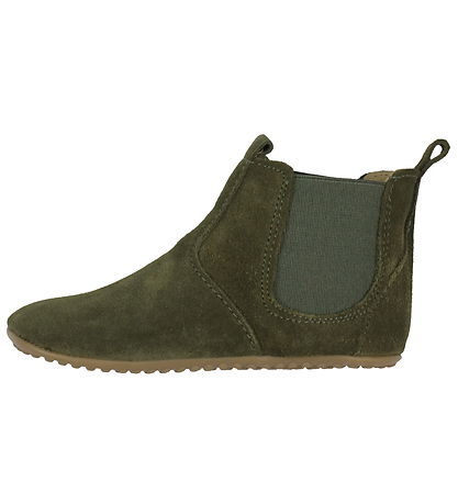 Pom Pom Soft Sole Leather Shoes - Chelsea - Kakhi