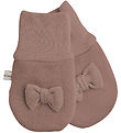 Racing Kids Mittens - Wool/Cotton - Rose Brown