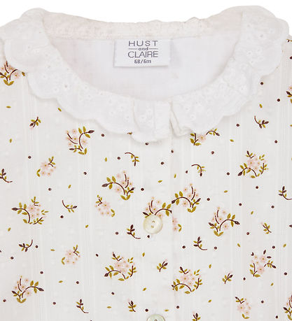 Hust and Claire Shirt Bodysuit L/æ - Bernadette - Sugar w. Flowe