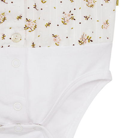Hust and Claire Shirt Bodysuit L/æ - Bernadette - Sugar w. Flowe