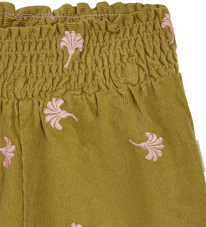 Hust and Claire Corduroy Trousers - Talita - Willow w. Flowers