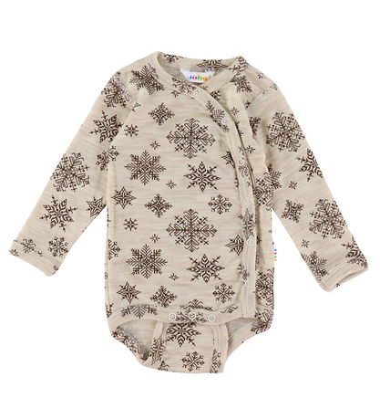 Joha Wrap Bodysuit L/æ - Wool - Beige