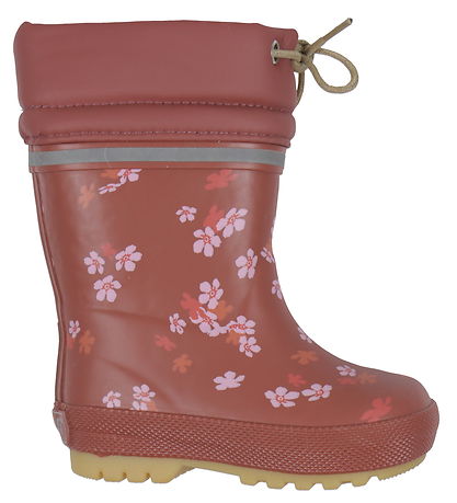 CeLaVi Thermo Boots w. Lining - Apple Butter w. Flowers CeLaVi Thermo Boots w. Lining - Apple Butter w. Flowers