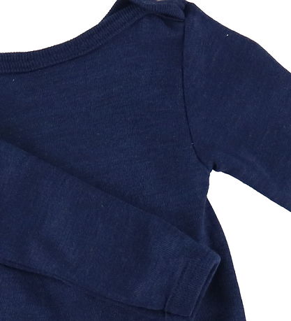 Engel Bodysuit L/æ - Wool/Silk - Navy