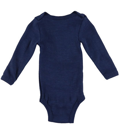 Engel Bodysuit L/æ - Wool/Silk - Navy