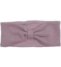 Racing Kids Headband - Wool/Cotton - Elderberry w. Bow Racing Kids Headband - Wool/Cotton - Elderberry w. Bow