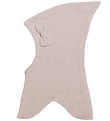 Racing Kids Balaclava - Wool/Cotton - 2-layer - Rose Mushroom w. Racing Kids Balaclava - Wool/Cotton - 2-layer - Rose Mushroom w.