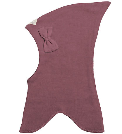 Racing Kids Balaclava - Wool/Cotton - 2-layer - Dusty Heather w. Racing Kids Balaclava - Wool/Cotton - 2-layer - Dusty Heather w.