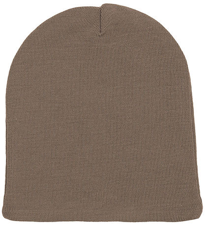 Racing Kids Beanie - Wool/Cotton - Brown Birch Bark